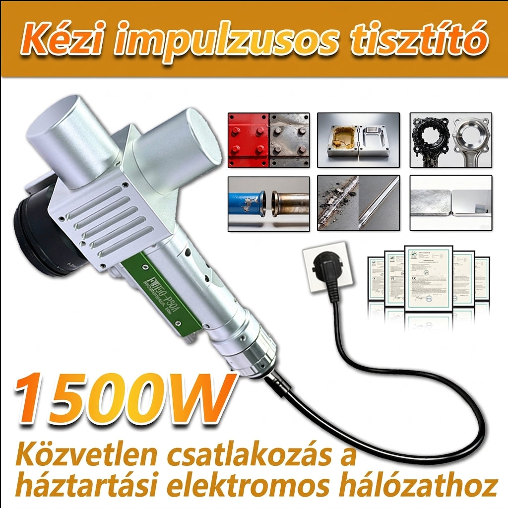 Kézi impulzusos rozsdaeltávolító – 11 tisztítási programmal