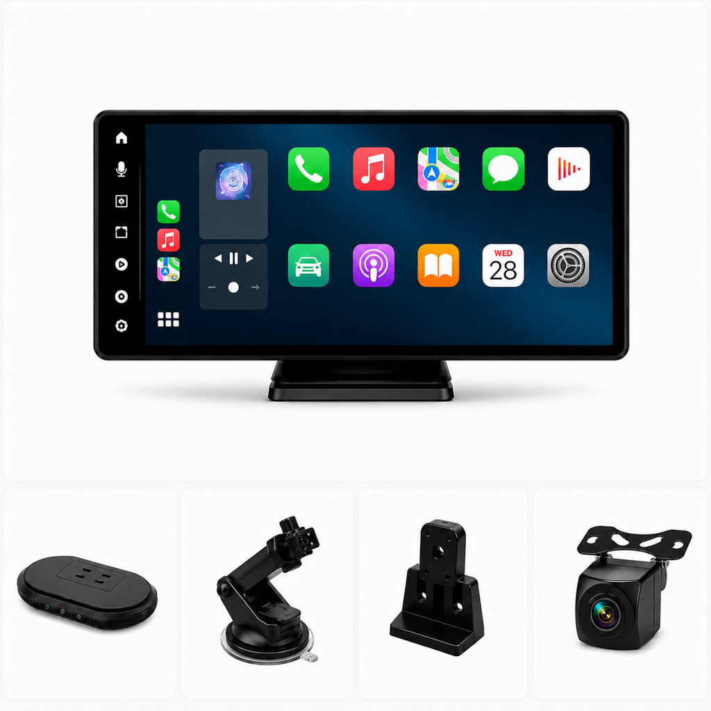 Intelligens autós multimédiás kijelző – CarPlay és Android Auto